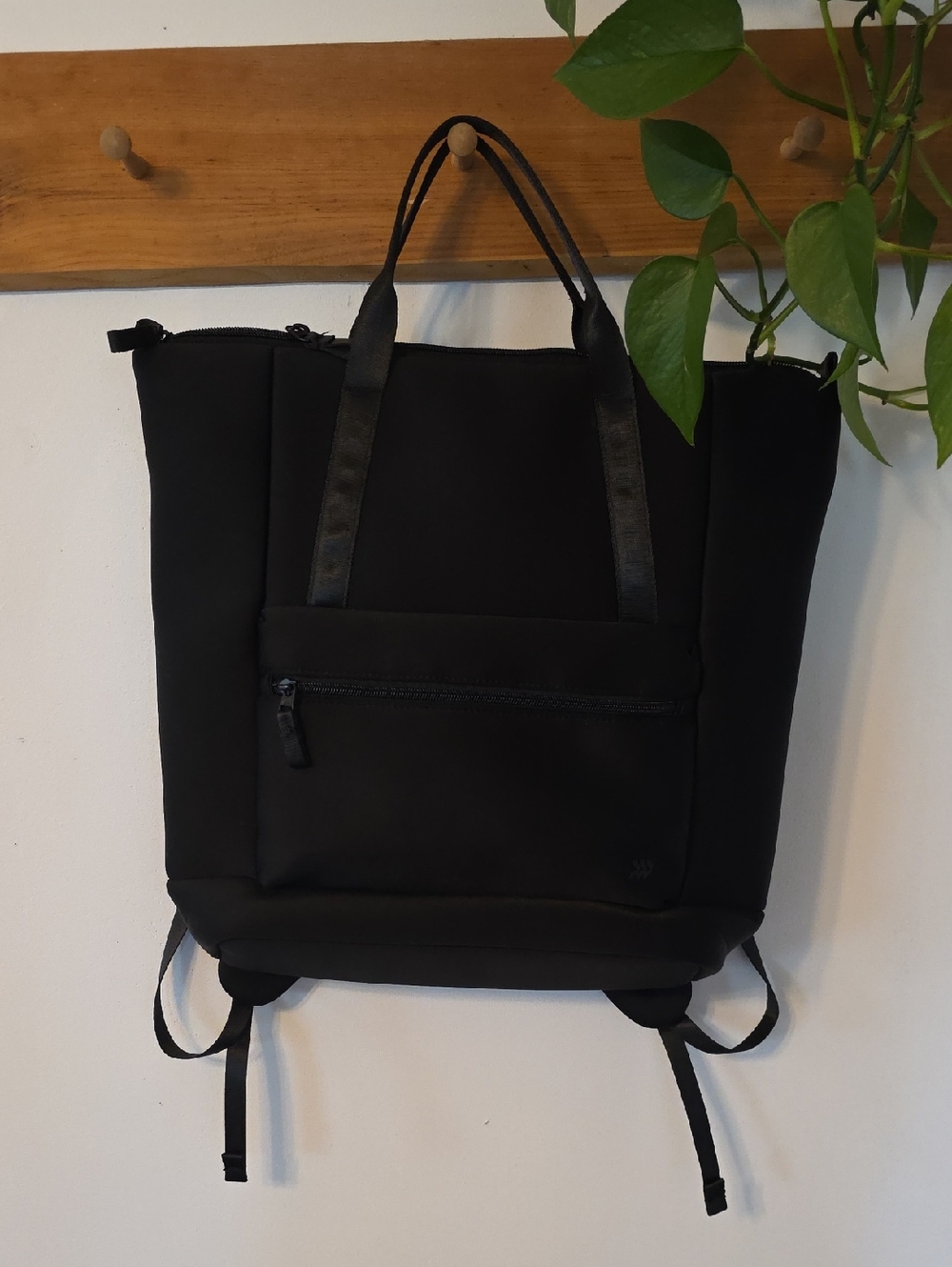 all in motion Black Convertible Tote Backpack